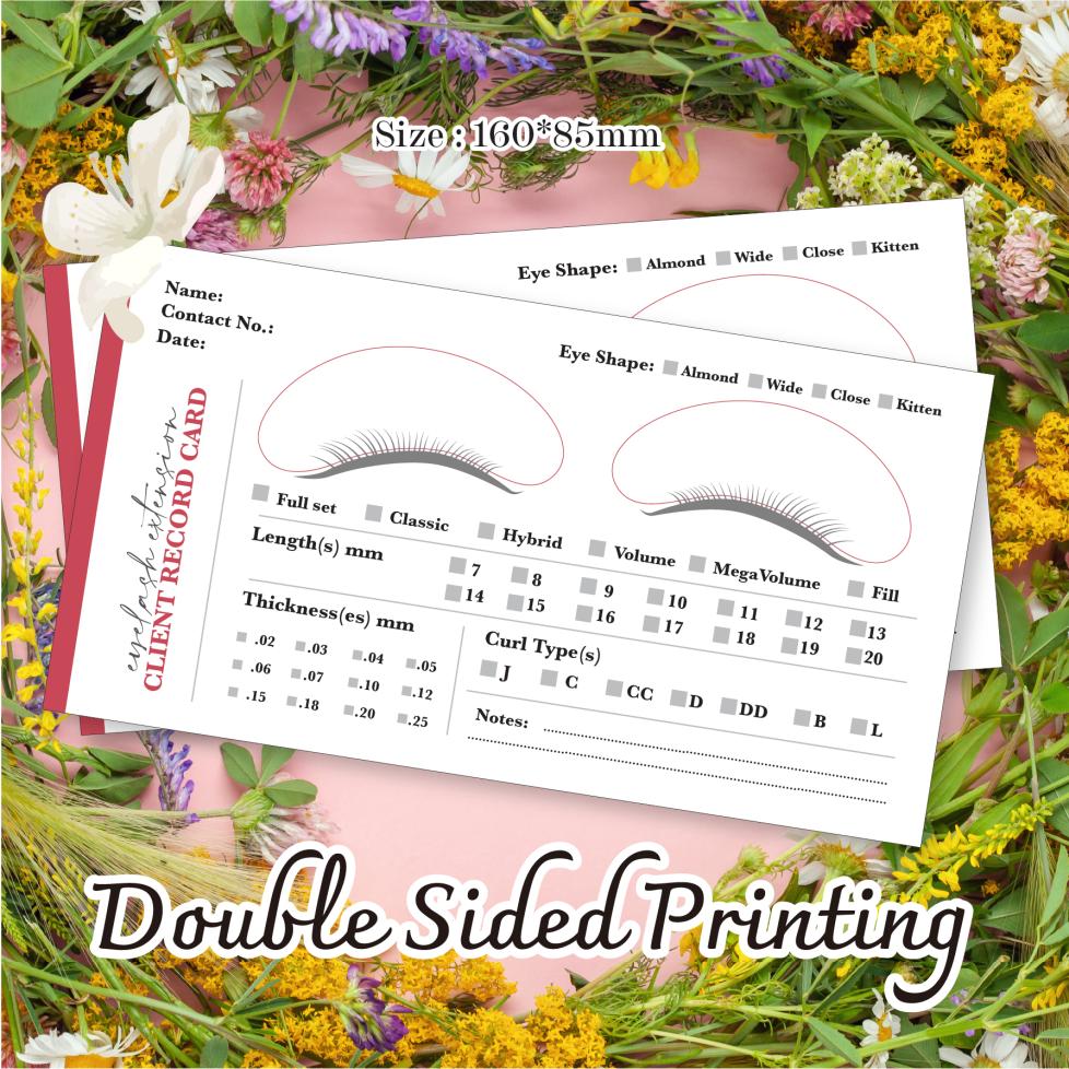 Client Record Card - 100 pcs