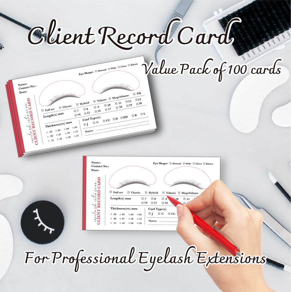 Client Record Card - 100 pcs