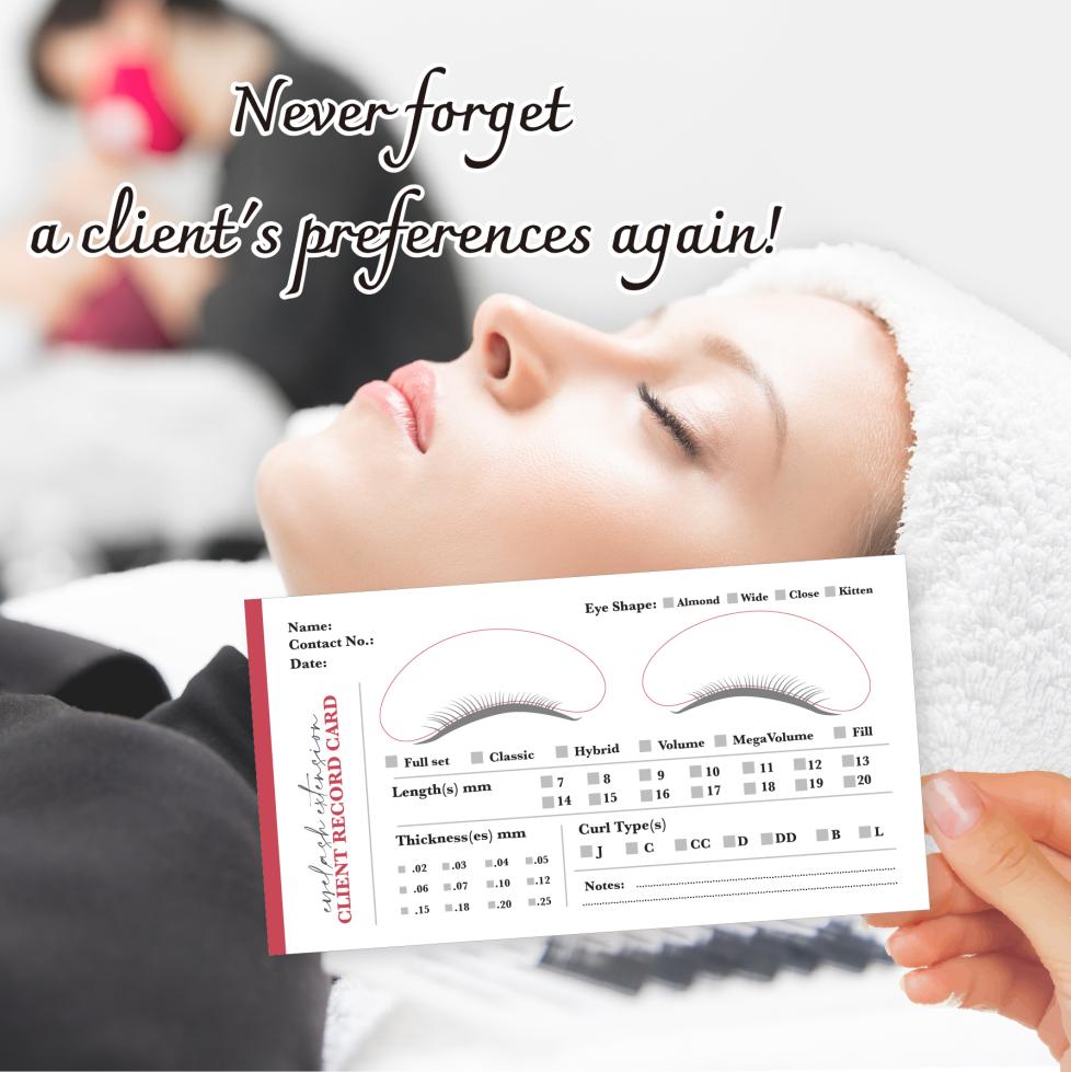 Client Record Card - 100 pcs