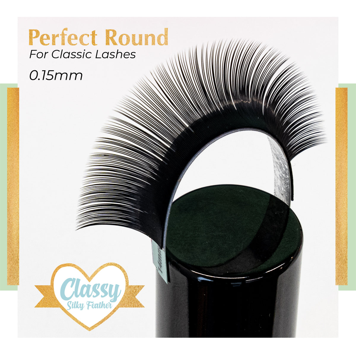 Classy Silk Feather - D Curl - Round