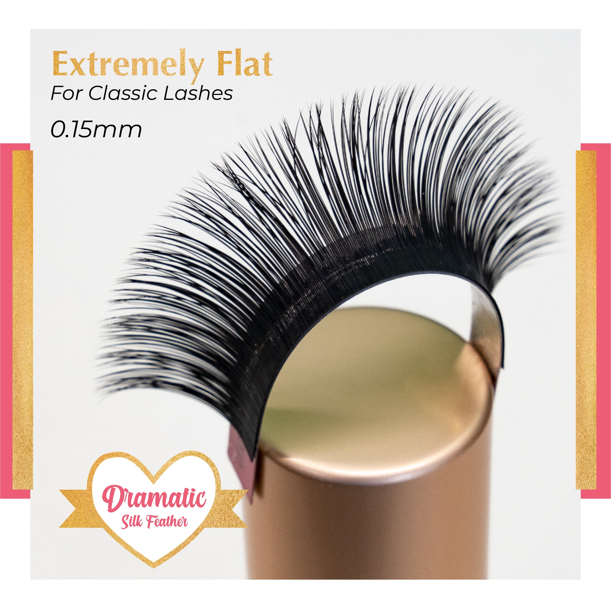 Dramatic Silk Feather - C Curl - Flat