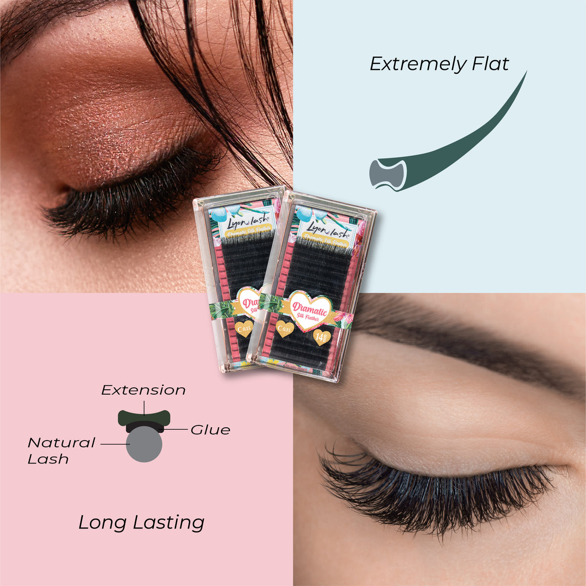 Dramatic Silk Feather - CC Curl - Flat