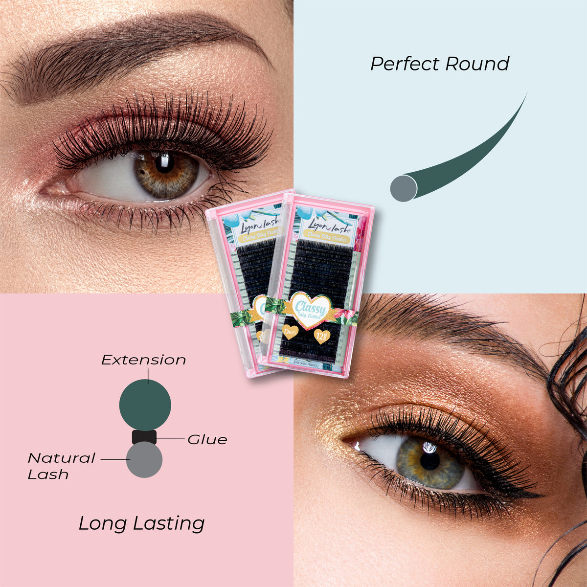 Classy Silk Feather - C Curl - Round