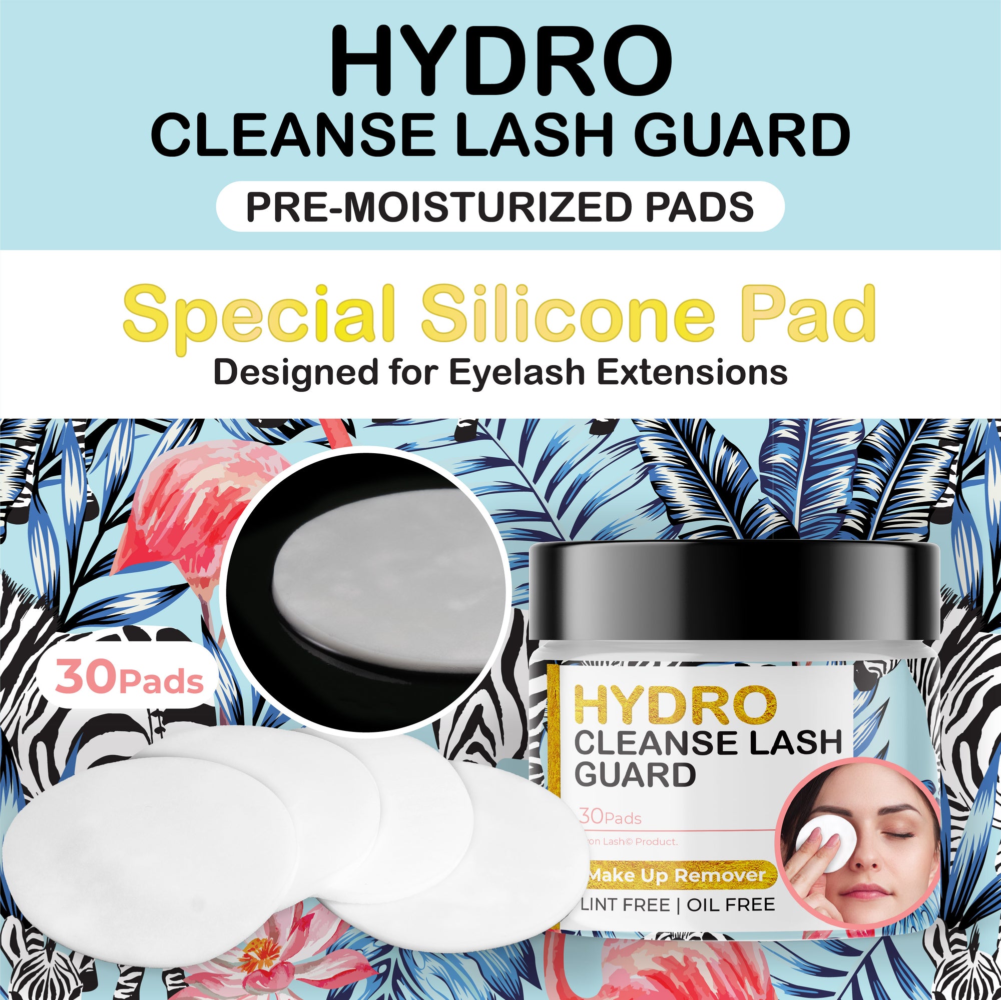 Hydro Cleanse Lash Guard - Make Up Remover Pads (Wholesale)